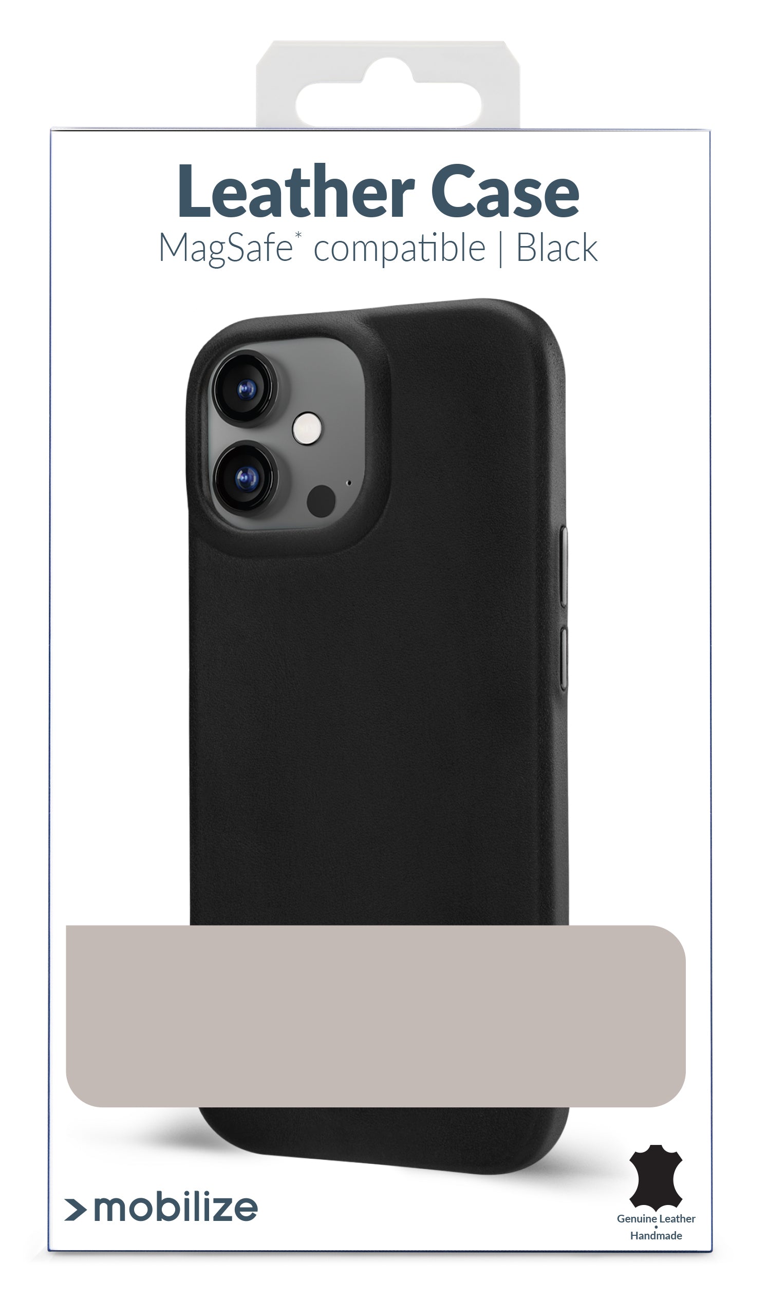 Mobilize Magsafe Compatible Premium Leather Case Apple Iphone 16 Black