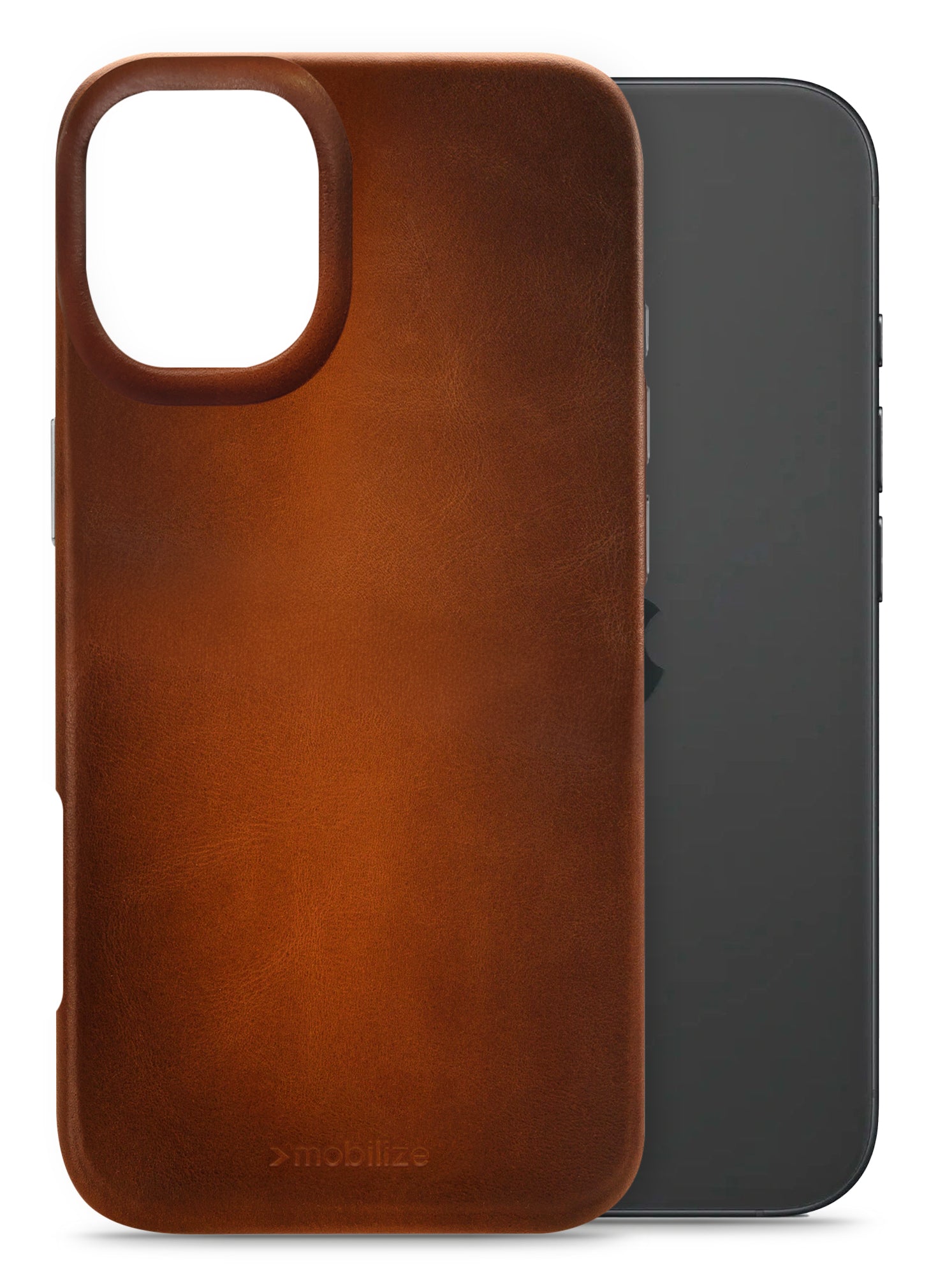 Mobilize Magsafe Compatible Premium Leather Case Apple Iphone 16 Burned Cognac