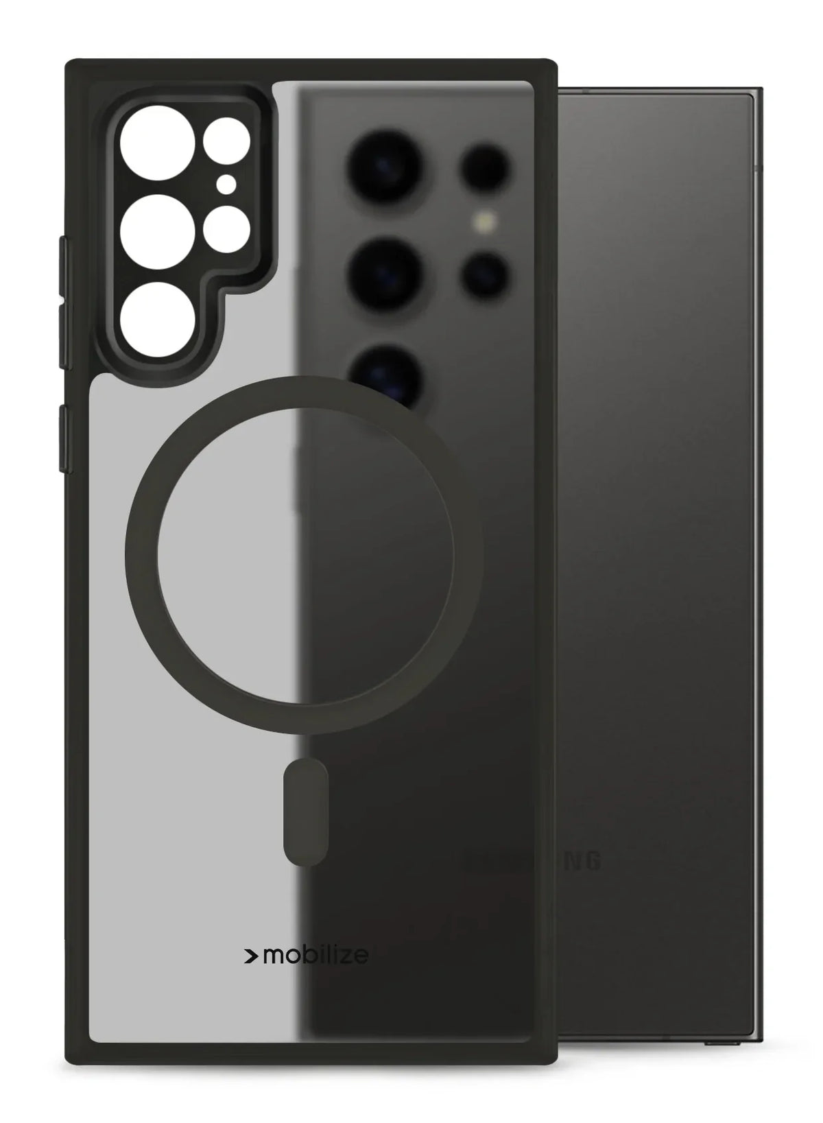 Mobilize Magsafe Compatible Hybrid Case Samsung Galaxy S24 Ultra 5G Black - Essentify