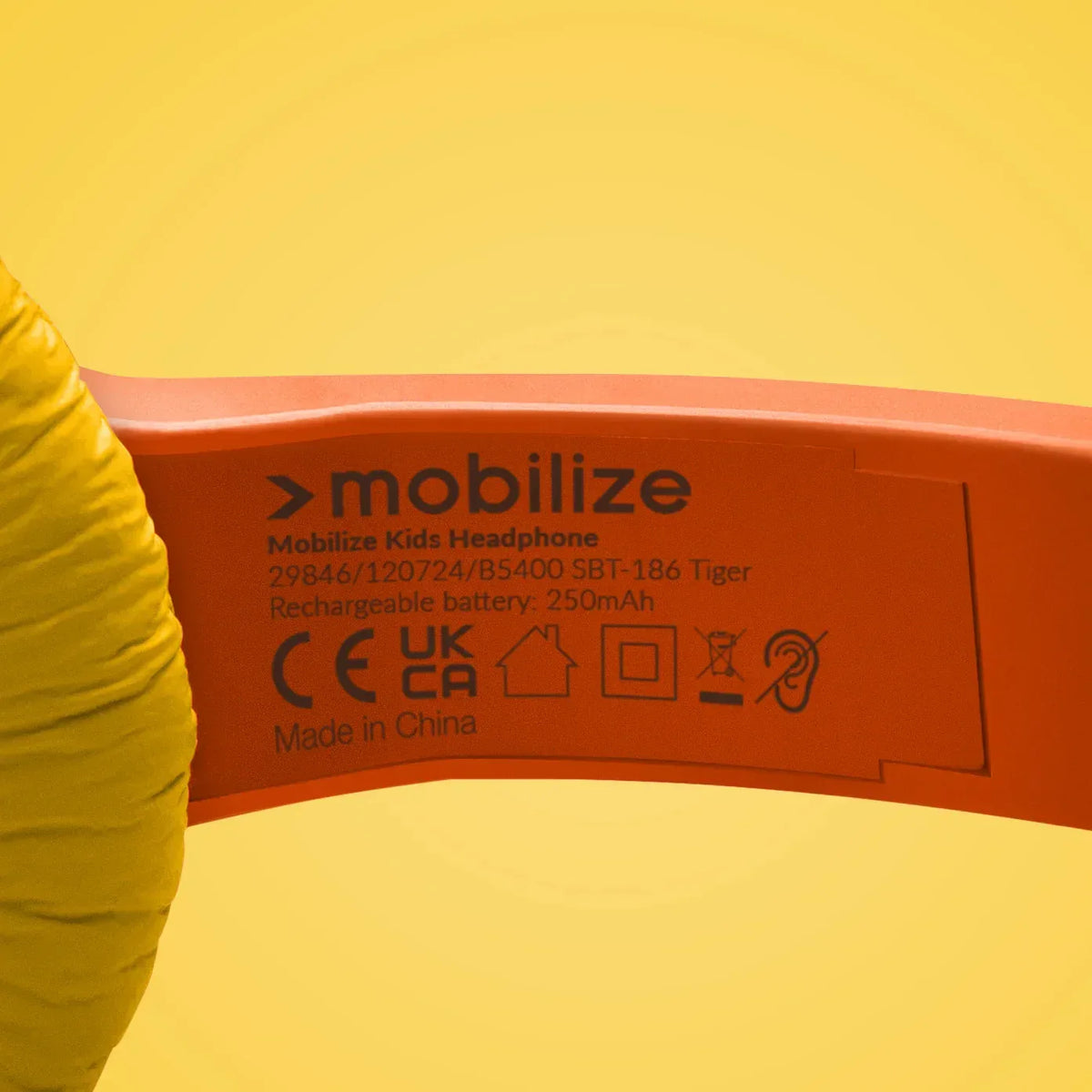 Mobilize Wireless/Wired Over Ear Kids Headphone 85Db Tiger - Essentify