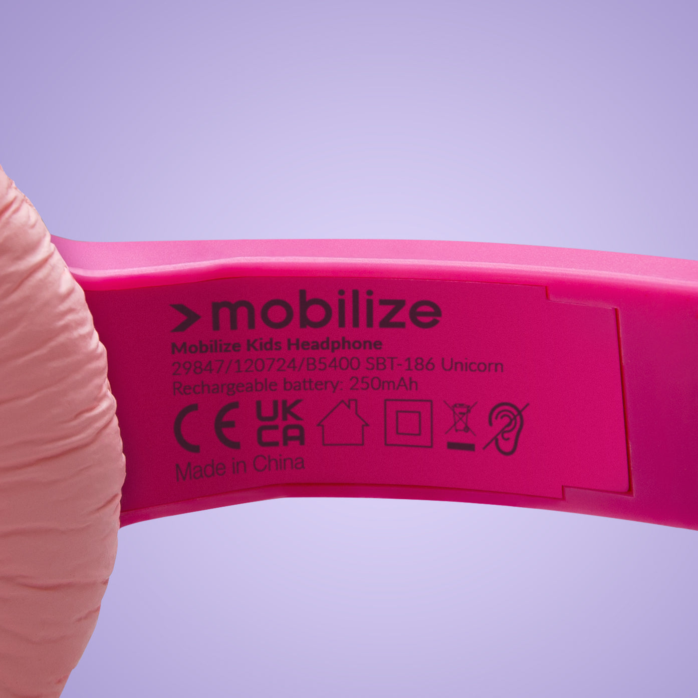 Mobilize Wireless/Wired Over Ear Kids Headphone 85Db Unicorn