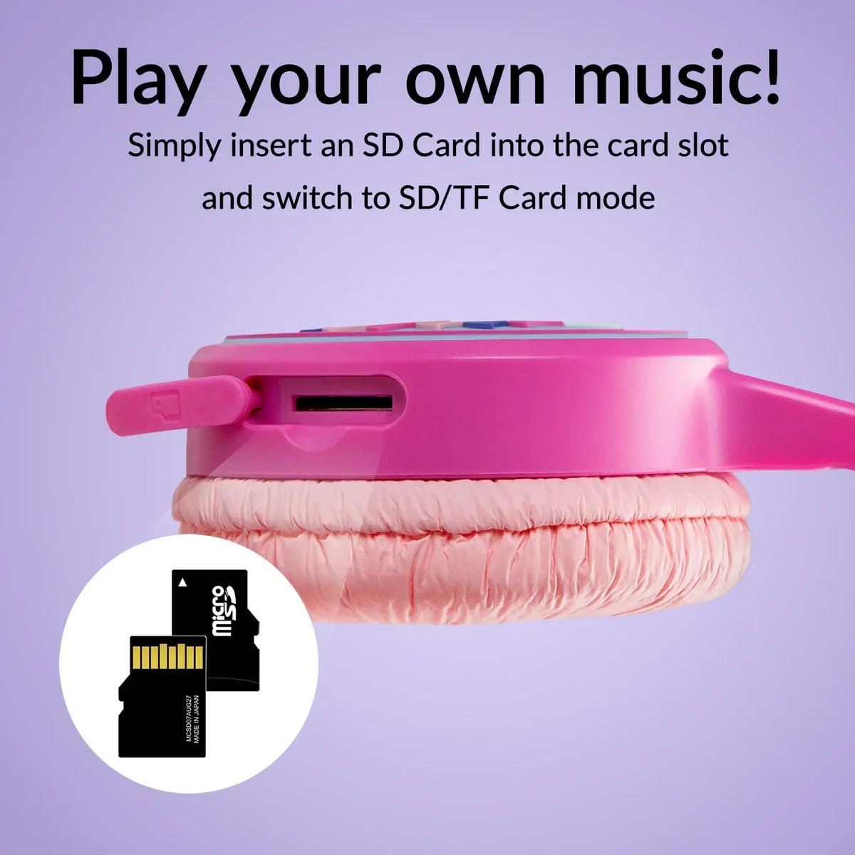 Mobilize Wireless/Wired Over Ear Kids Headphone 85Db Unicorn - Essentify