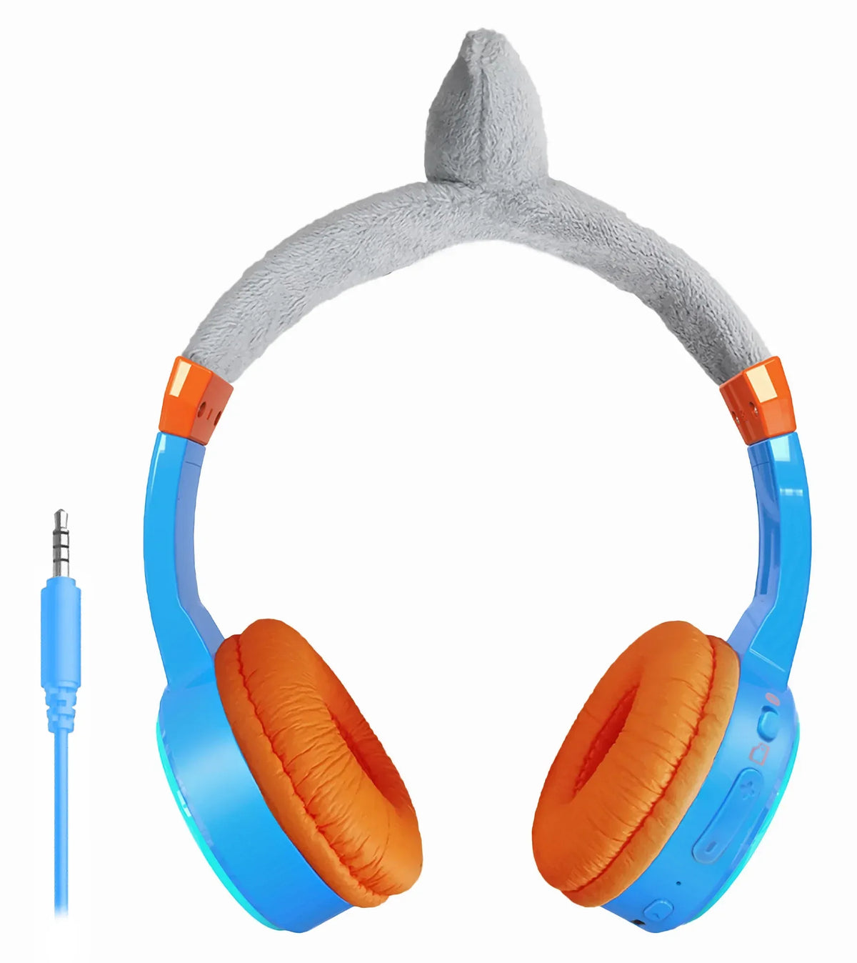 Mobilize Wireless/Wired Over Ear Kids Headphone 85Db Shark - Essentify