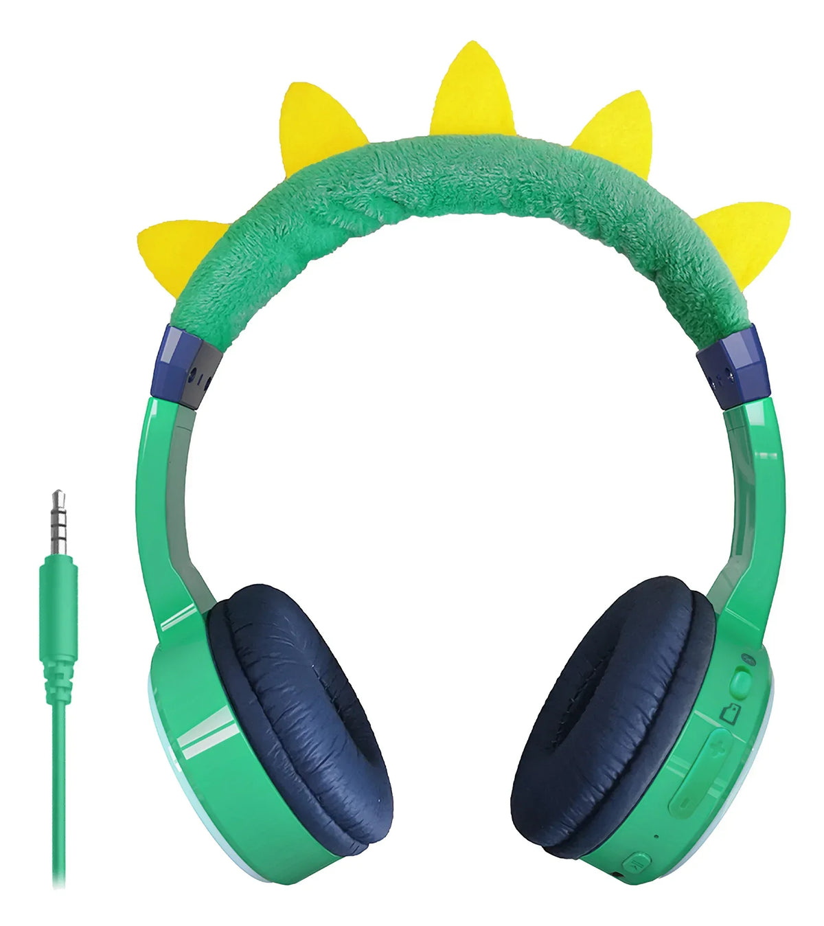Mobilize Wireless/Wired Over Ear Kids Headphone 85Db Dinosaur - Essentify