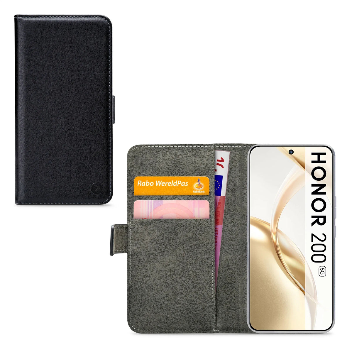 Mobilize Classic Gelly Wallet Book Case Honor 200 Black - Essentify