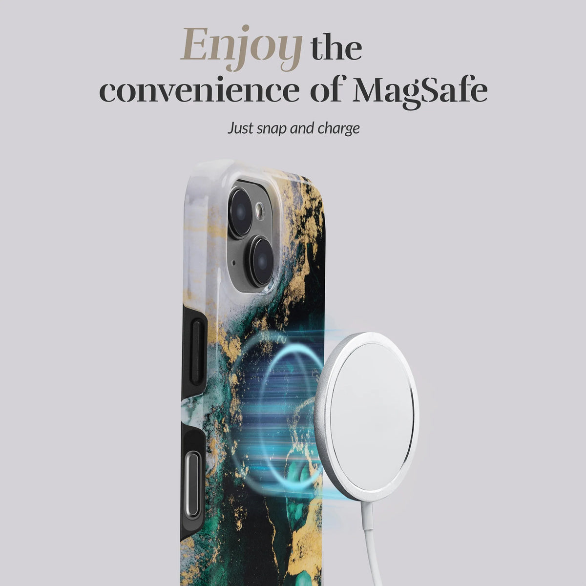 Mio By Mobilize Mio Green Marble Magsafe Compatible For Iphone 16 - Essentify