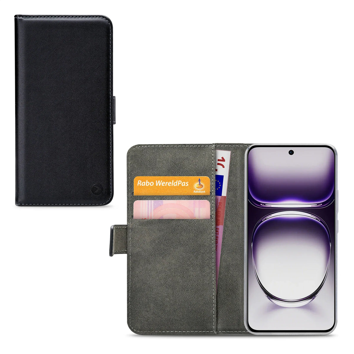 Mobilize Classic Gelly Wallet Book Case Oppo Reno12 Black - Essentify