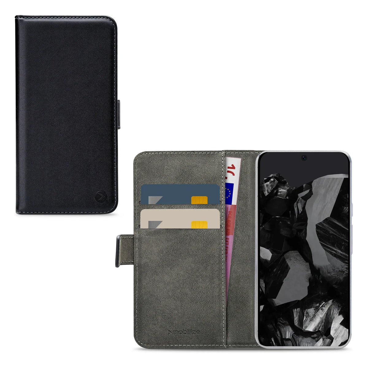 Mobilize Classic Gelly Wallet Book Case Google Pixel 9/9 Pro Black - Essentify