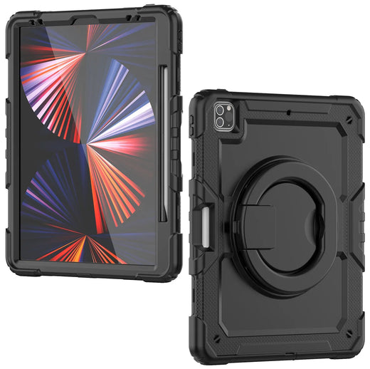 Mobilize Rotating Defender Case Stand Function For Apple Ipad Pro 12.9 (2018/2020/2021/2022) Black - Essentify