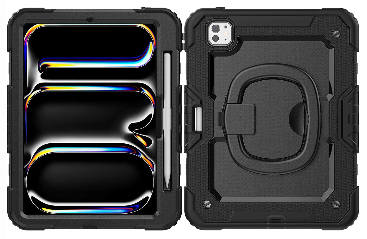 Mobilize Rotating Defender Case Stand Function For Apple Ipad Pro 11 (2024) Black - Essentify