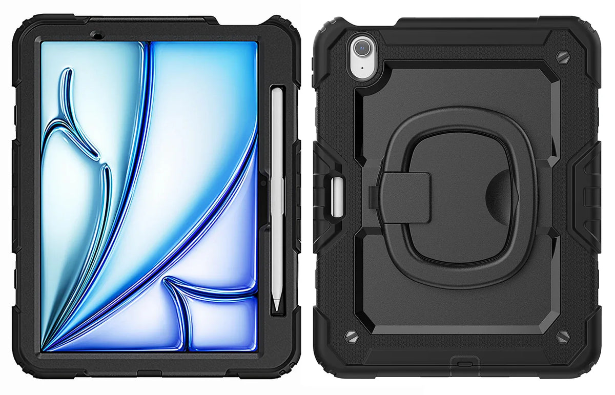 Mobilize Rotating Defender Case Stand Function For Apple Ipad Air 11 (2024/2025) Black - Essentify