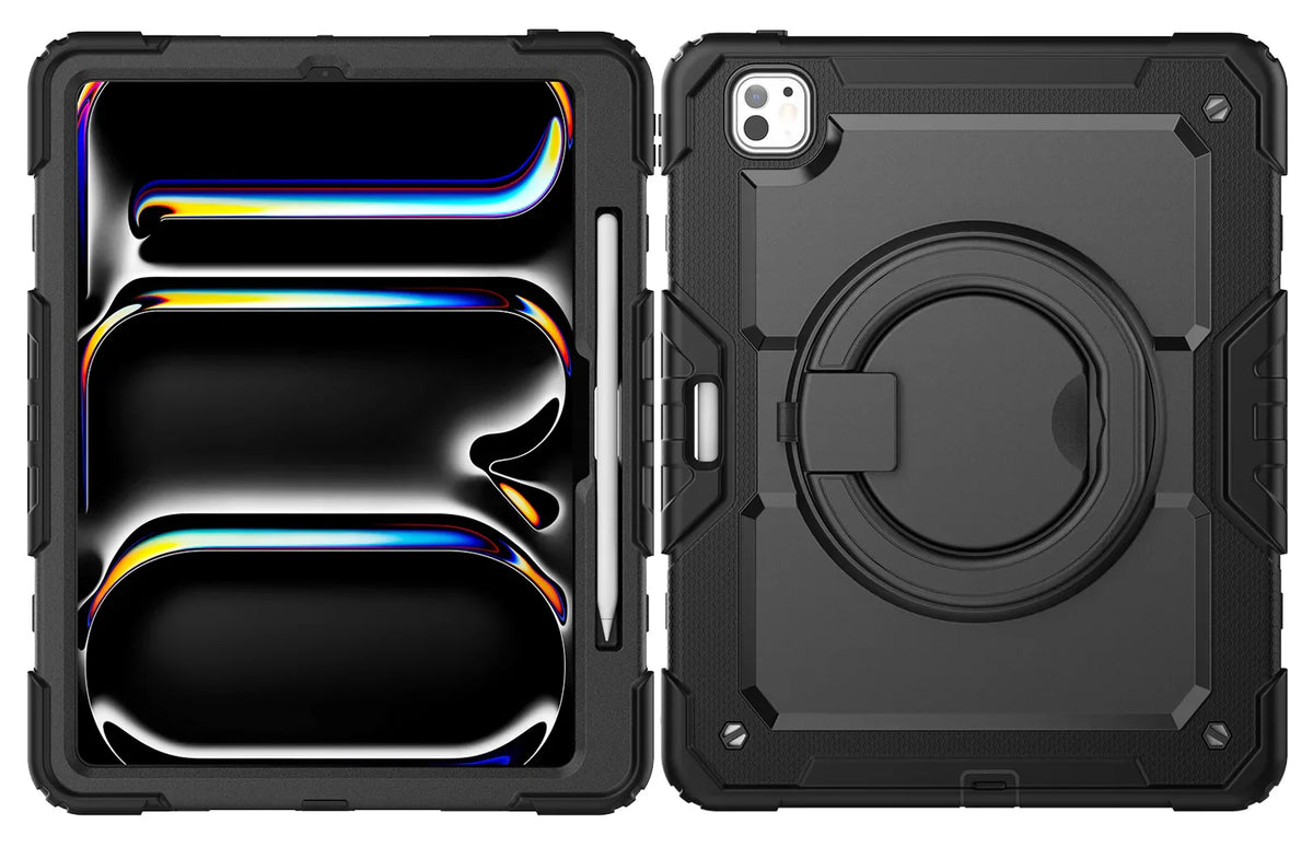 Mobilize Rotating Defender Case Stand Function For Apple Ipad Pro 13 (2024) Black - Essentify