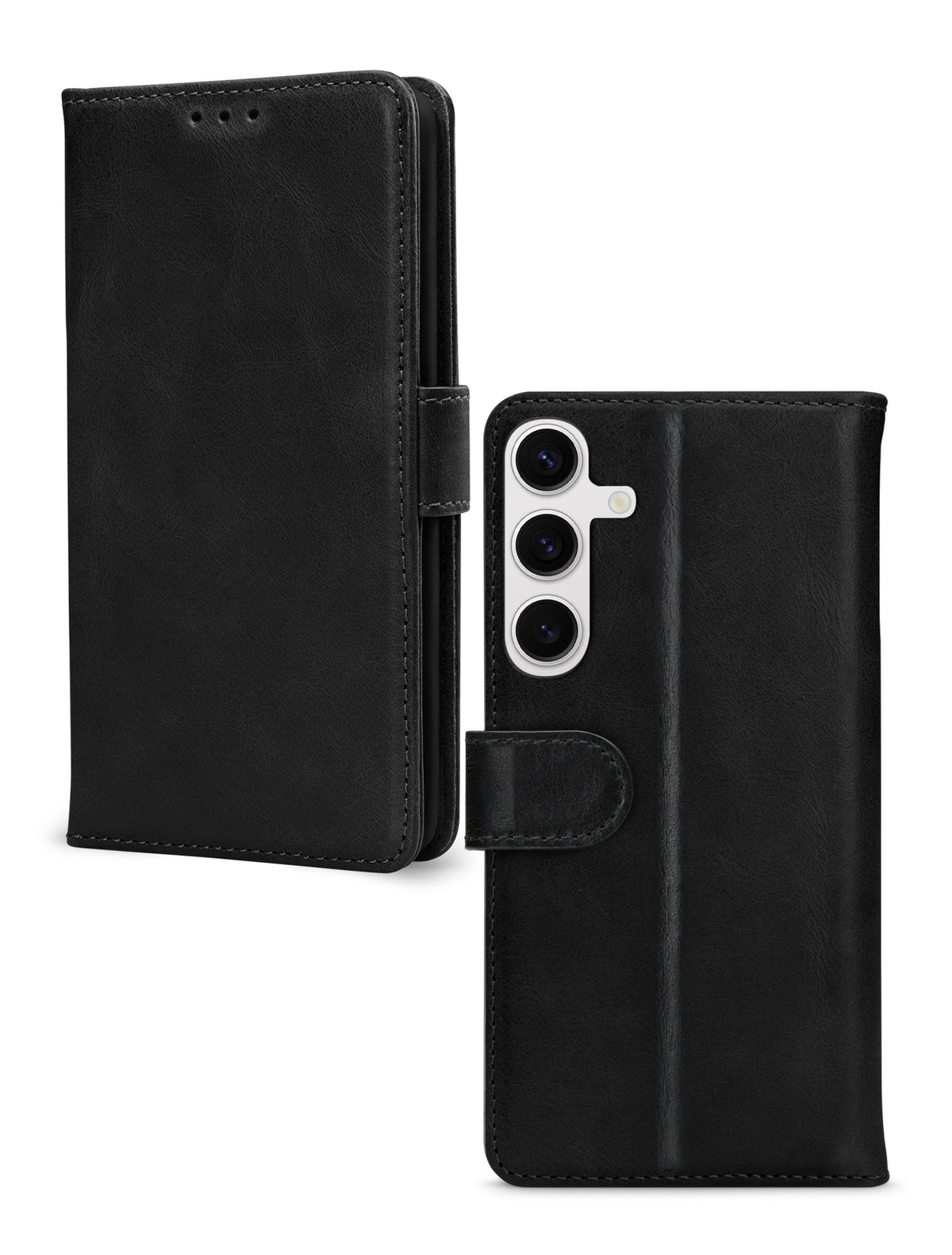 Mobilize Leather Wallet Samsung Galaxy S24 Fe Black