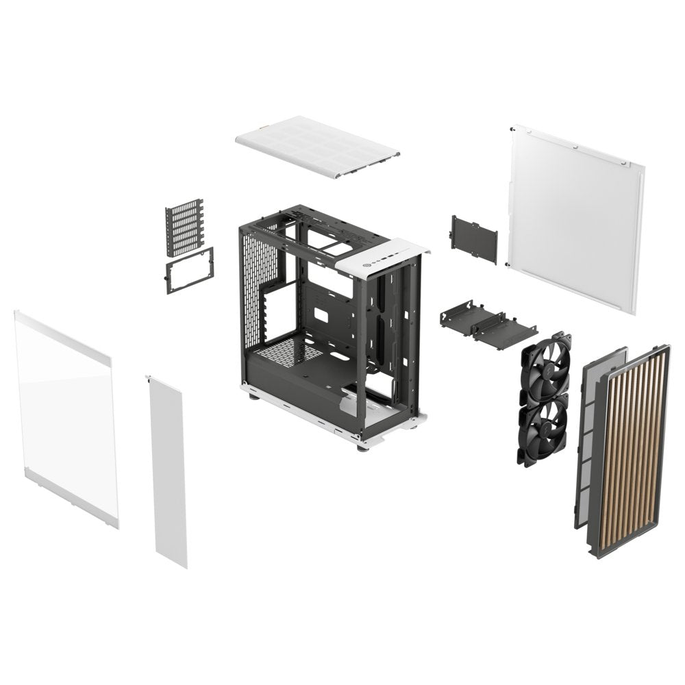 Fractal Design North | ATX Behuizing | Wit (Chalk White) | TG Side Panel (Transparant)
