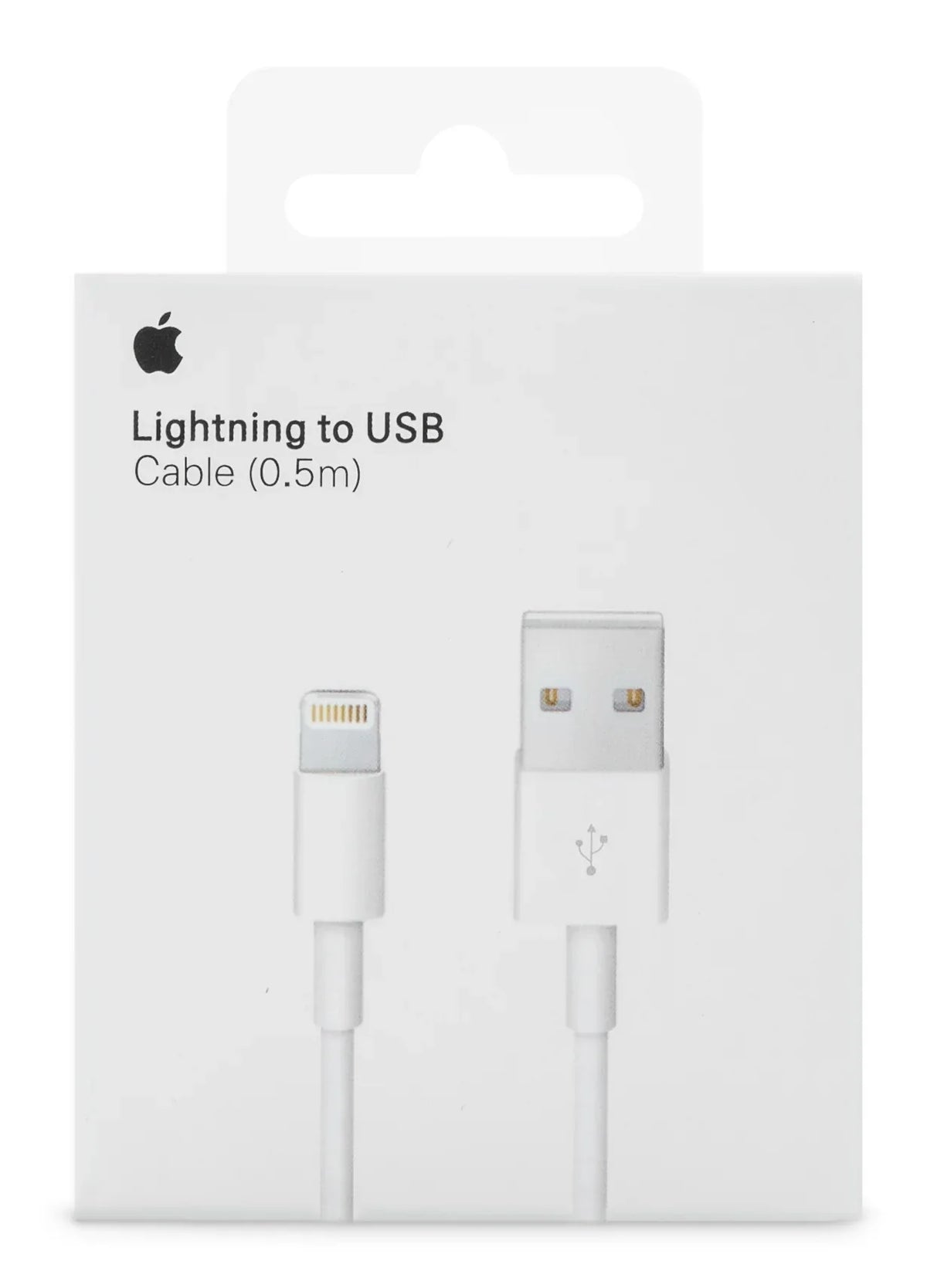 Apple Lightning To Usb Cable 0.5M. White - Essentify