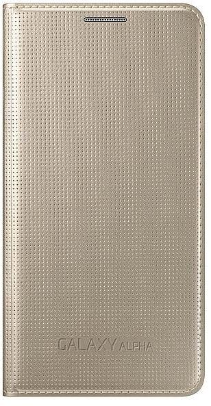 Samsung Flip Cover Galaxy Alpha Gold - Essentify