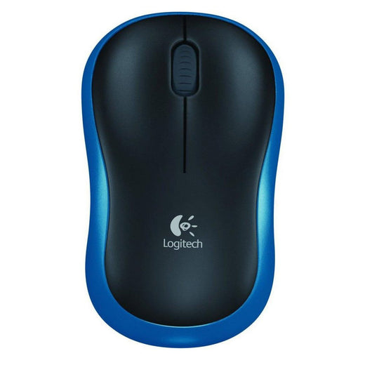 Logitech M185 | Draadloze Muis | Links- en Rechtshandig | RF | 1000 DPI | Zwart/Blauw