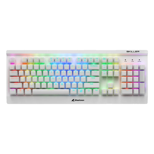 Sharkoon Skiller SGK3 RGB | Bedraad Gaming Toetsenbord | QWERTY | Wit