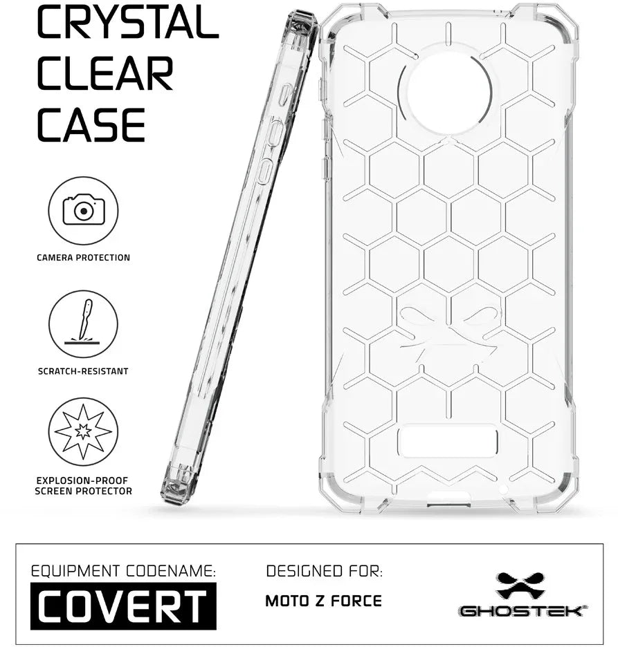 Ghostek Covert Protective Case Motorola Moto Z Clear - Essentify