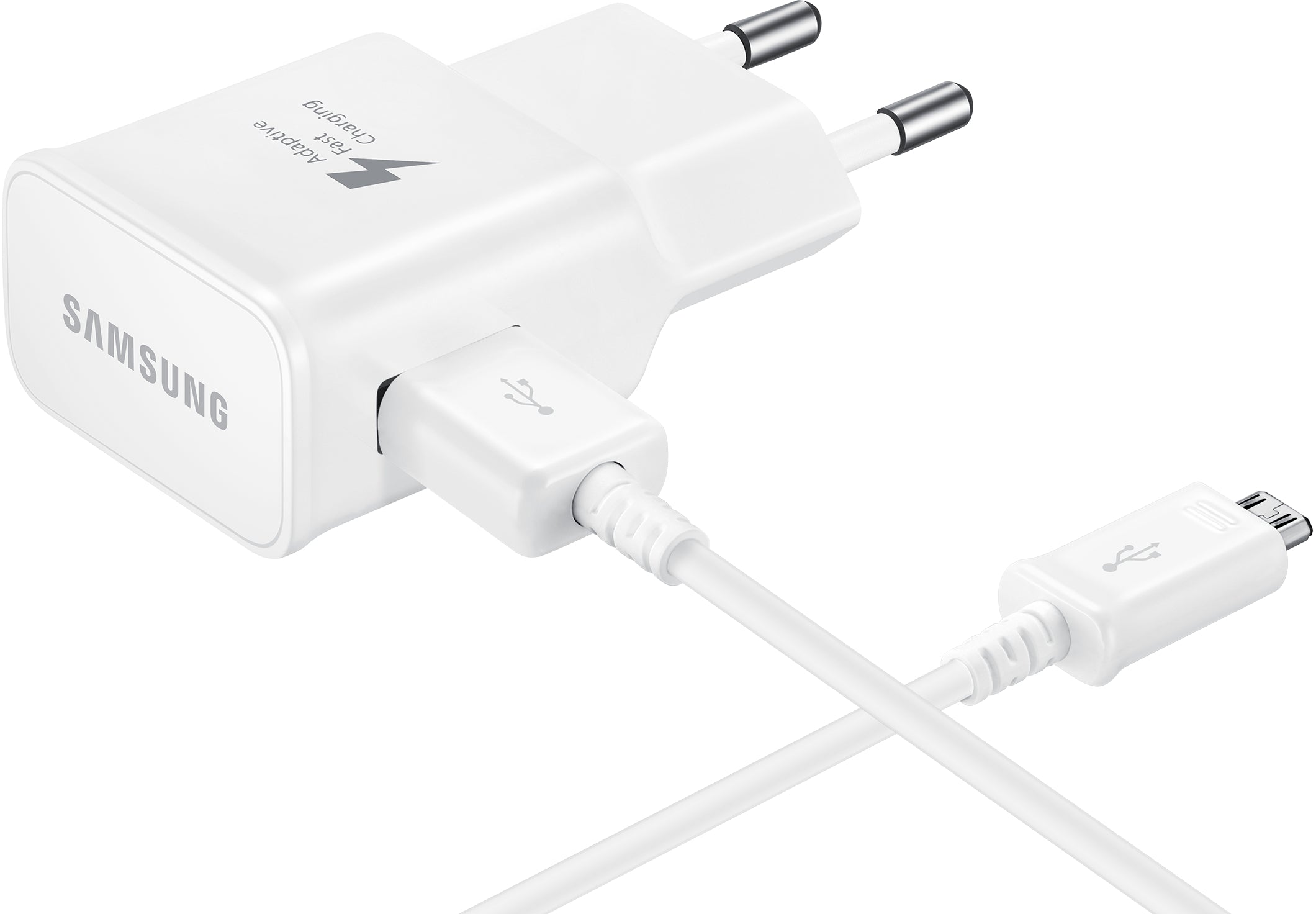 Samsung Ep-Ta20Eweugww Samsung Quick Travel Charger Incl. Micro Usb Cable 2.0A White Bulk