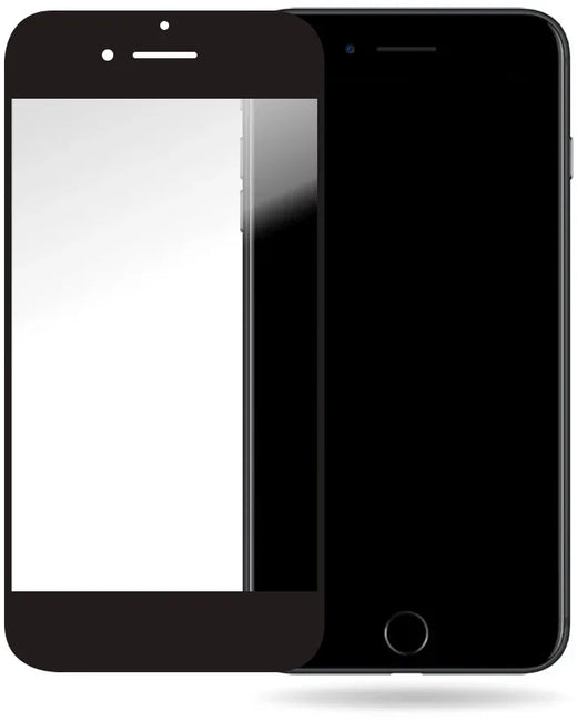 Mobilize Glass Screen Protector - Black Frame - Apple Iphone 6 Plus/6S Plus/7 Plus/8 Plus - Essentify