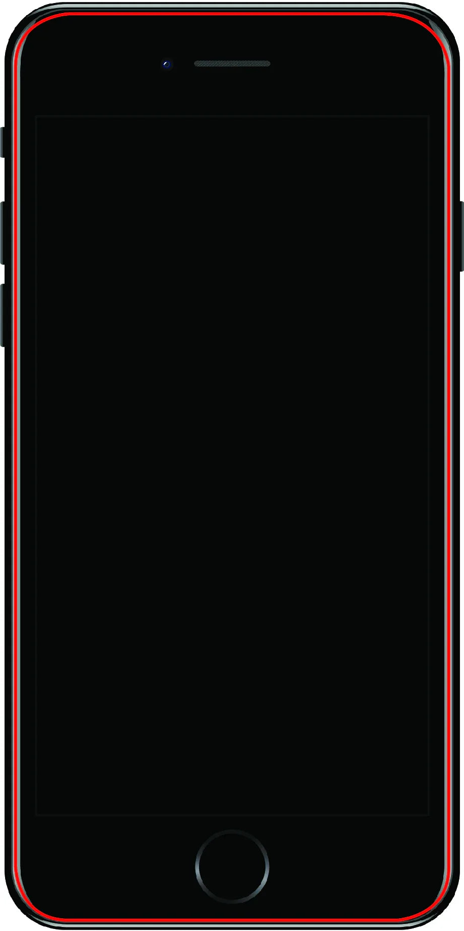 Mobilize Glass Screen Protector - Black Frame - Apple Iphone 6 Plus/6S Plus/7 Plus/8 Plus - Essentify