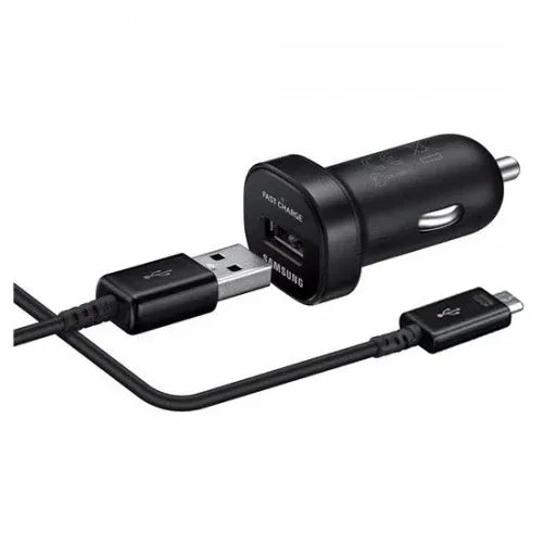 Samsung Adaptive Fast Charging Usb Car Charger Micro Usb Black Bulk - Essentify