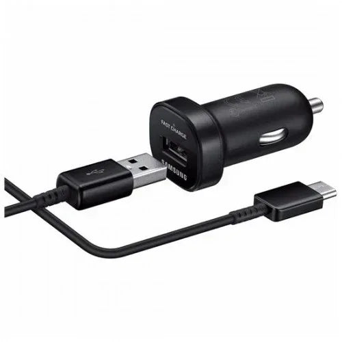 Samsung Adaptive Fast Charging Usb Car Charger Usb-C Black - Essentify