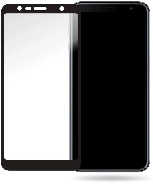 Mobilize Glass Screen Protector - Black Frame - Samsung Galaxy J6+ - Essentify
