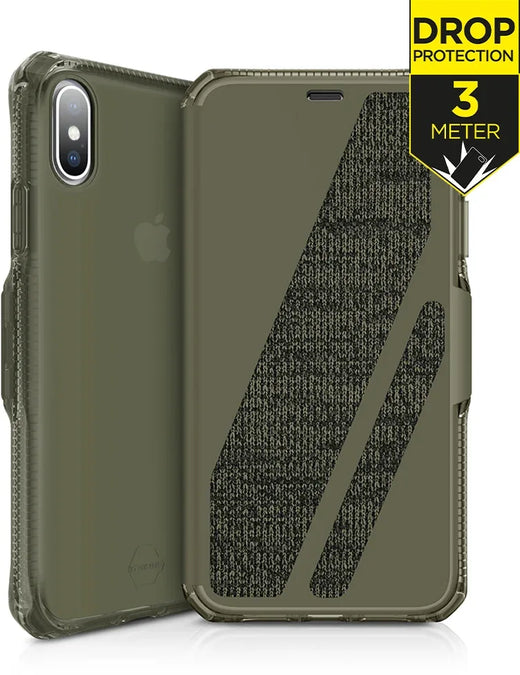Itskins Level 2 Spectrumfolio For Apple Iphone Xs Max Kaki - Essentify