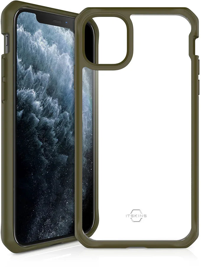 Itskins Level 2 Hybridsolid For Apple Iphone 11 Pro Kaki/Transparent - Essentify