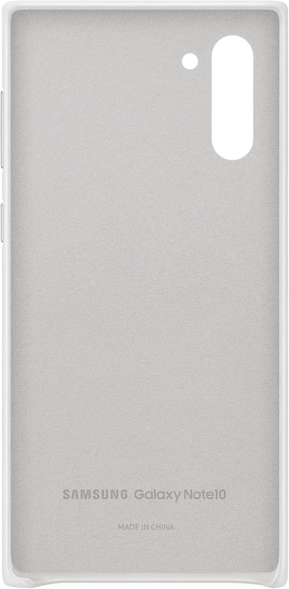 Samsung Leather Cover Galaxy Note10 White - Essentify