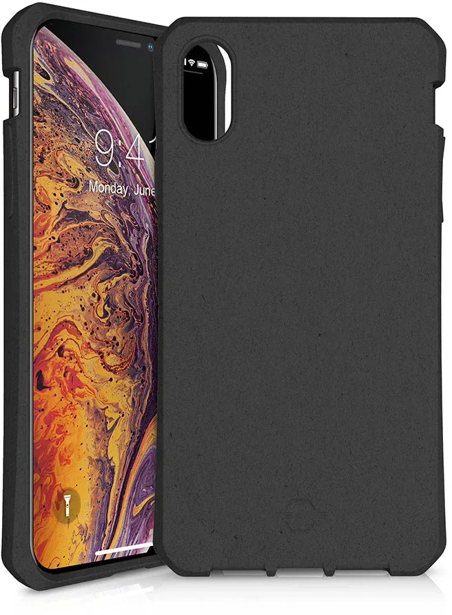 Itskins Level 2 Feroniabio For Apple Iphone Xs Max Black - Essentify