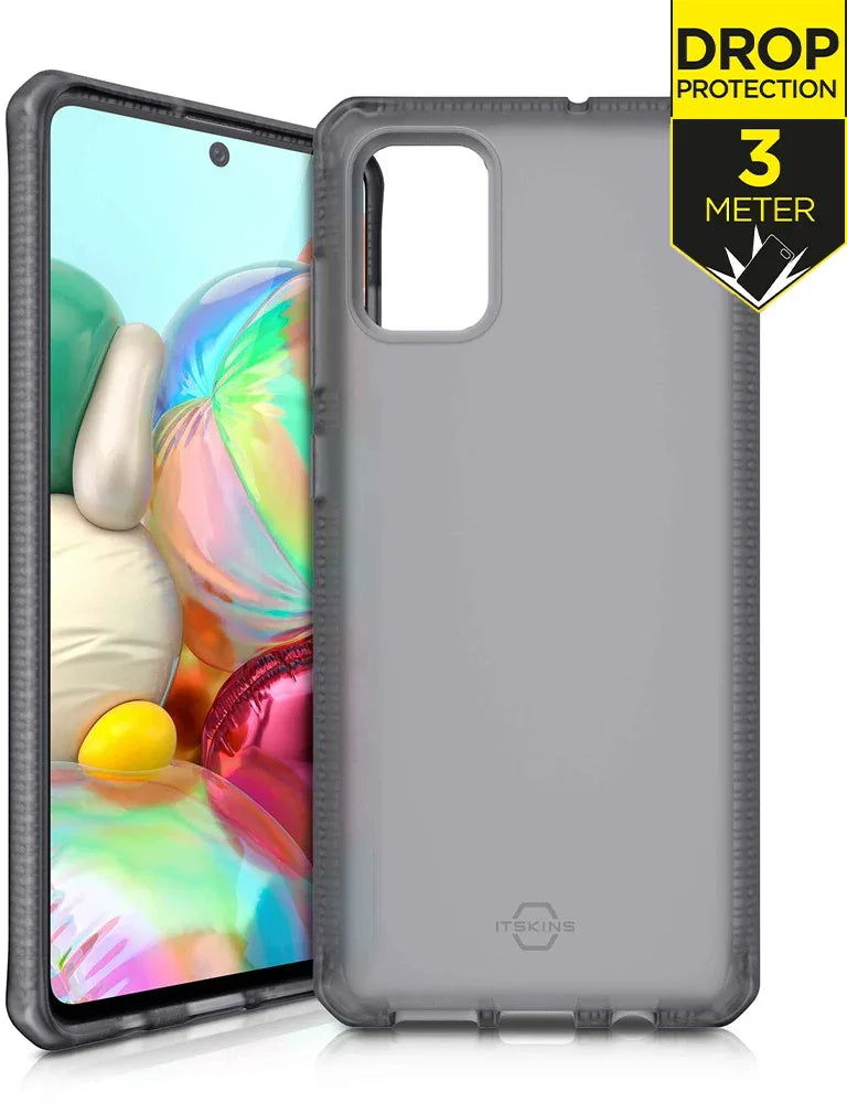 Itskins Level 2 Spectrumfrost For Samsung Galaxy A71 Transparent Black - Essentify