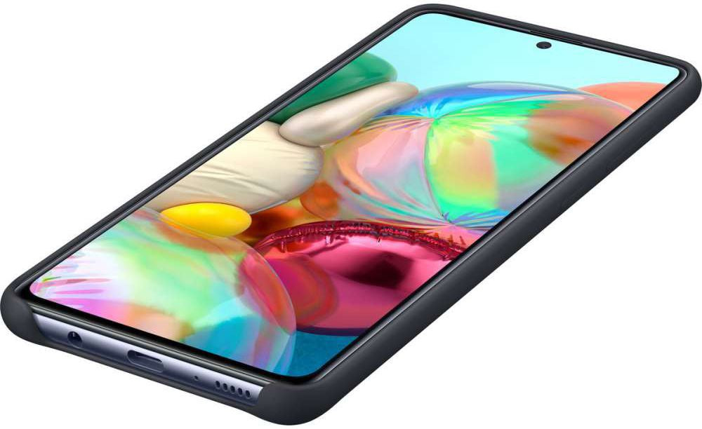 Samsung Ef-Pa715Tbegeu Samsung Silicone Cover Galaxy A71 Black