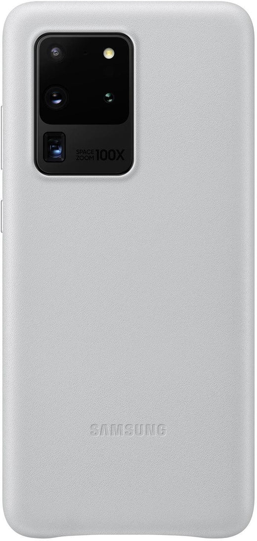 Samsung Leather Cover Galaxy S20 Ultra/S20 Ultra 5G Light Grey - Essentify