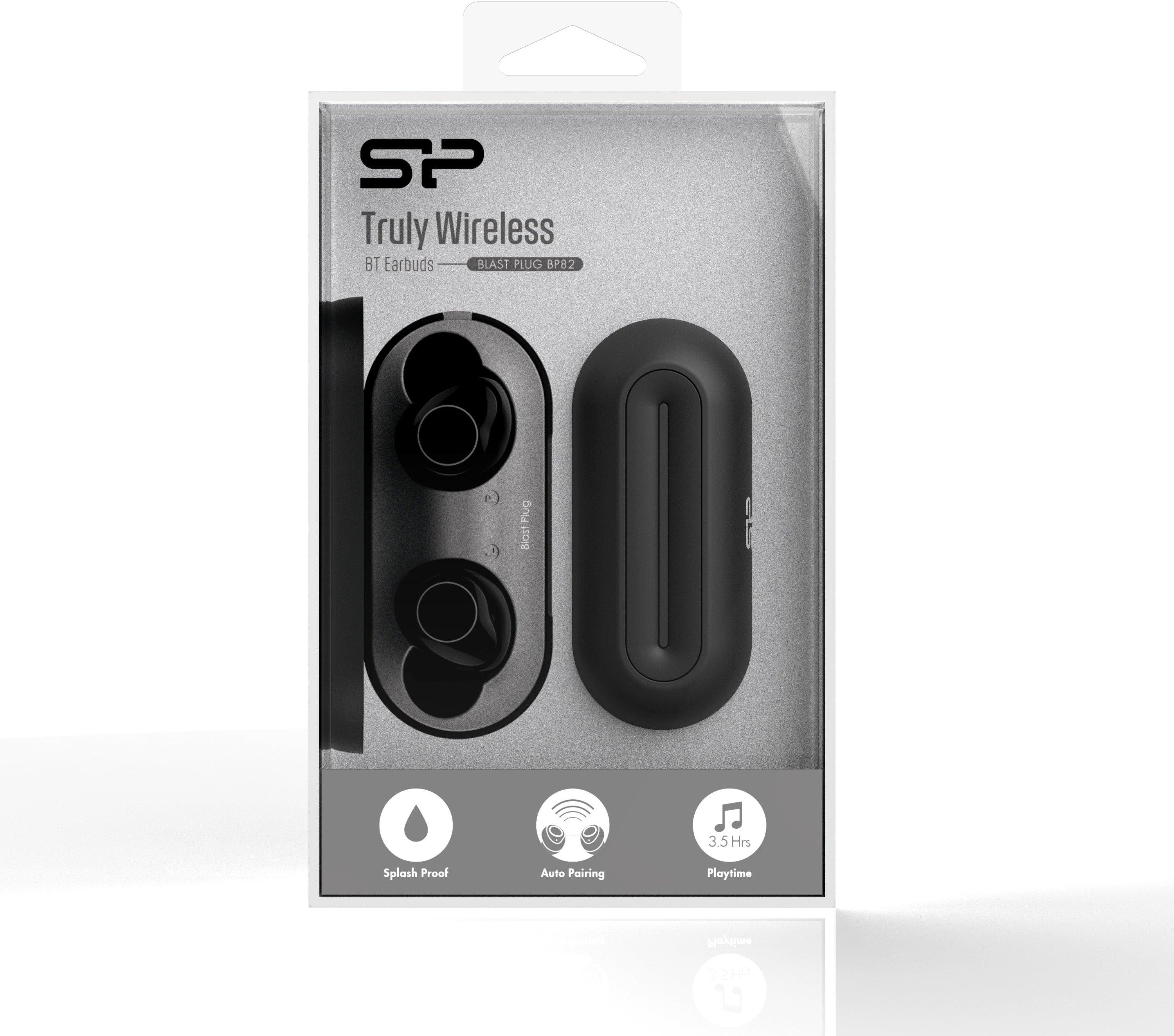 Silicon Power Bp82 Silicon Power Tws Bluetooth Stereo Earbuds Black