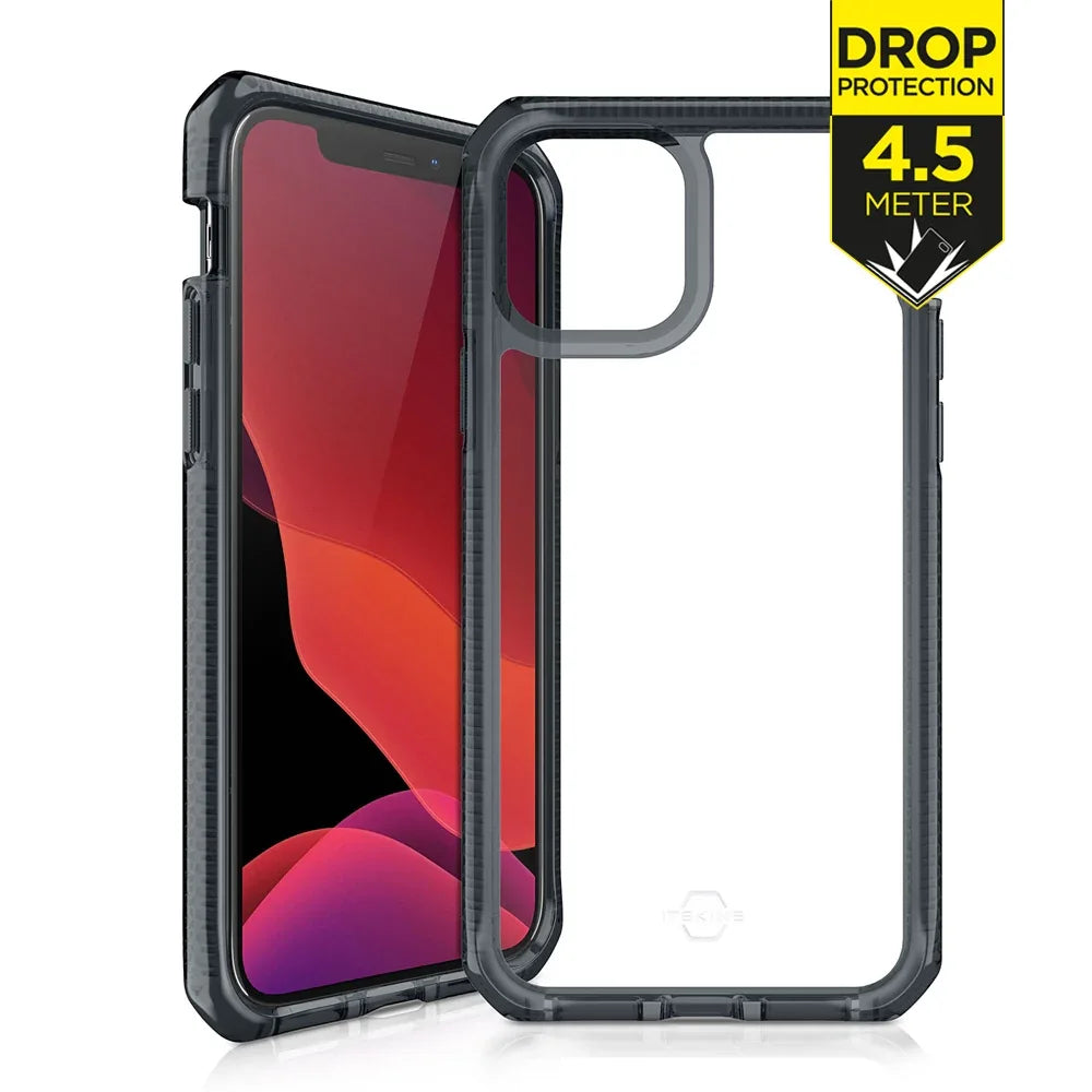 Itskins Level 3 Supremeclear For Apple Iphone 12/12 Pro Smoke/Transparent - Essentify