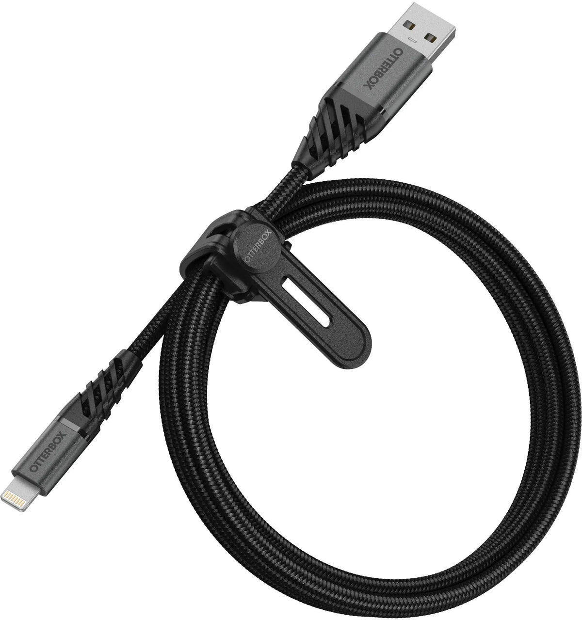 Otterbox Nylon Braided Charge/Sync Cable Apple Lightning 1M Black - Essentify