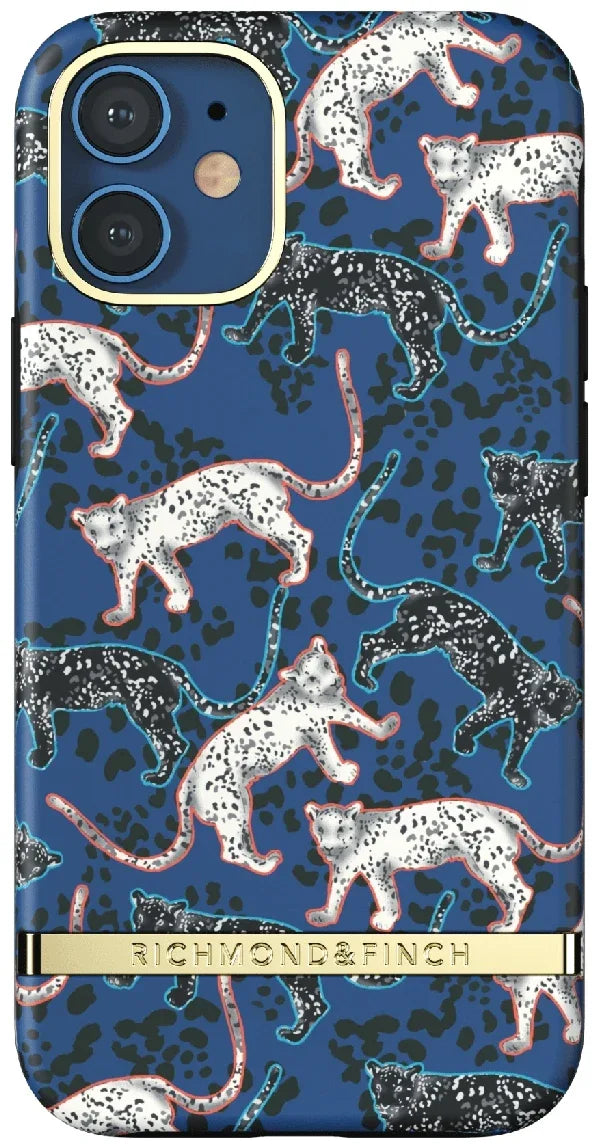 Richmond & Finch Freedom Series One-Piece Apple Iphone 12 Mini Blue Leopard - Essentify
