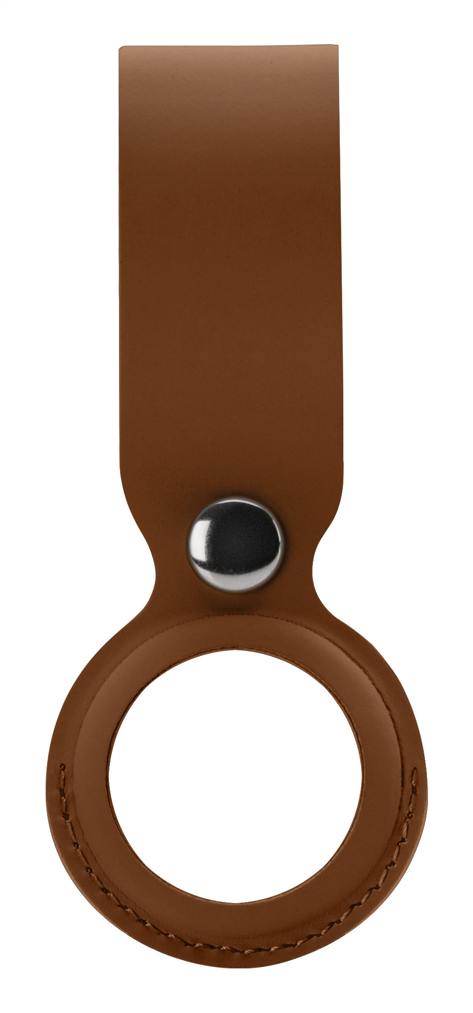 Xccess Pu Leather Airtag Loop Brown