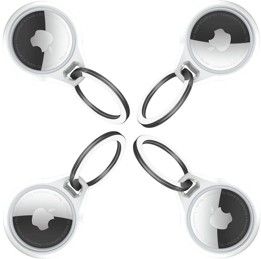 Itskins Level 2 Aircover Solid For Apple Airtag White (4-Pack)