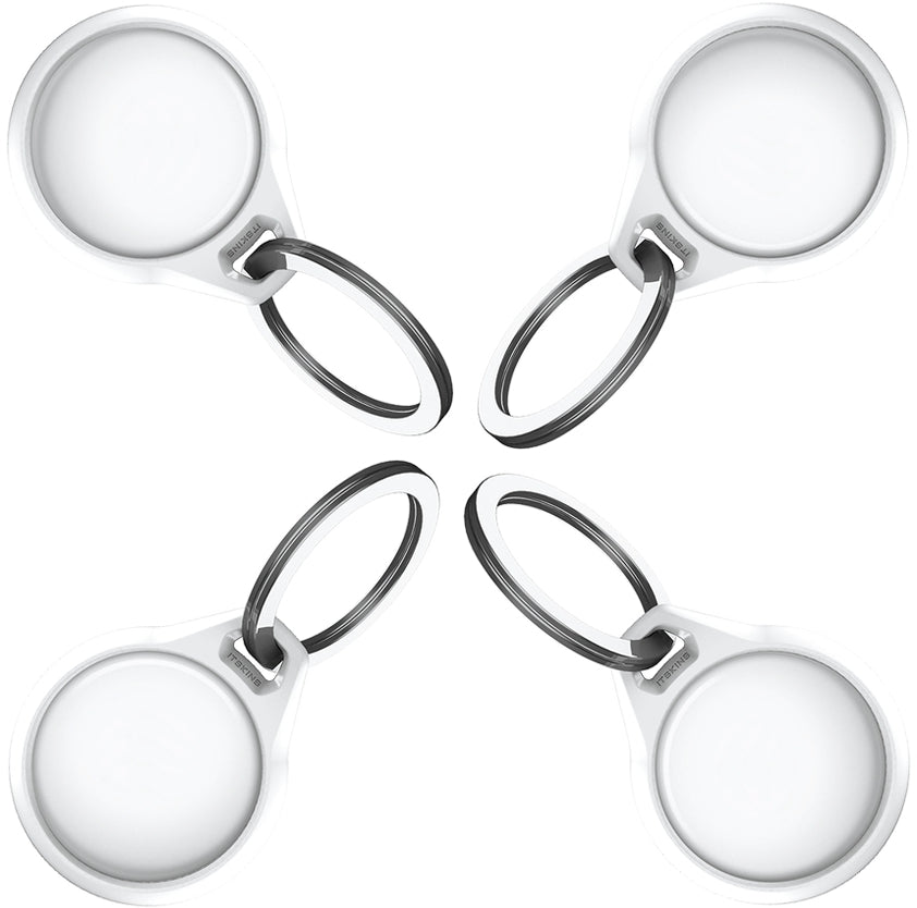 Itskins Level 2 Aircover Solid For Apple Airtag White (4-Pack)