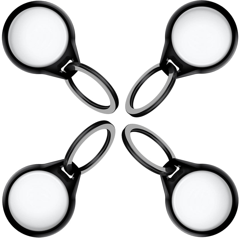 Itskins Level 2 Aircover Solid For Apple Airtag Black (4-Pack)