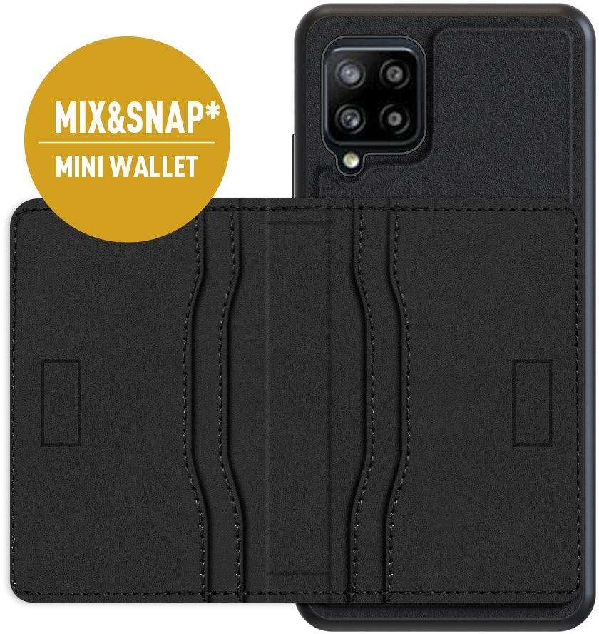 Valenta Leather Back Cover Snap Samsung Galaxy A42/A42 5G Black - Essentify