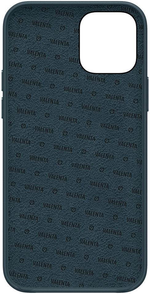 Valenta Leather Back Cover Snap Luxe Apple Iphone 12 Mini Blue - Essentify