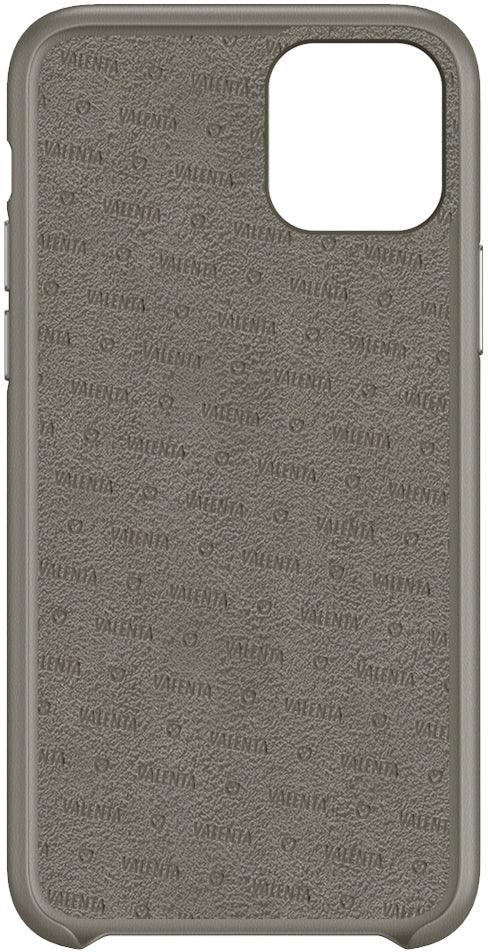 Valenta Leather Back Cover Snap Luxe Apple Iphone 11 Grey - Essentify