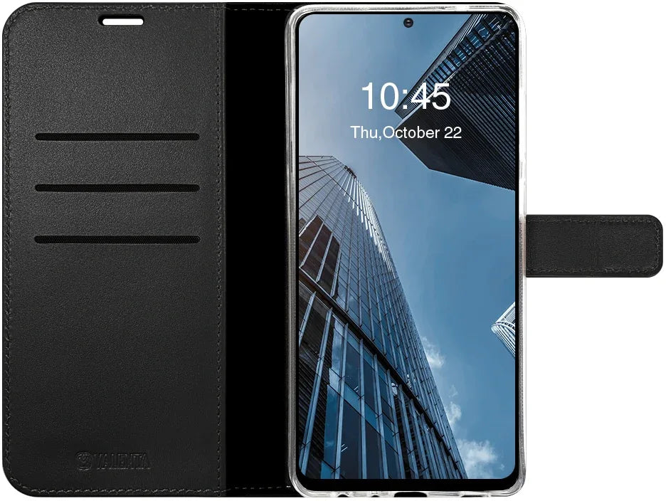 Valenta Book Case Gel Skin Samsung Galaxy A72 4G Black - Essentify