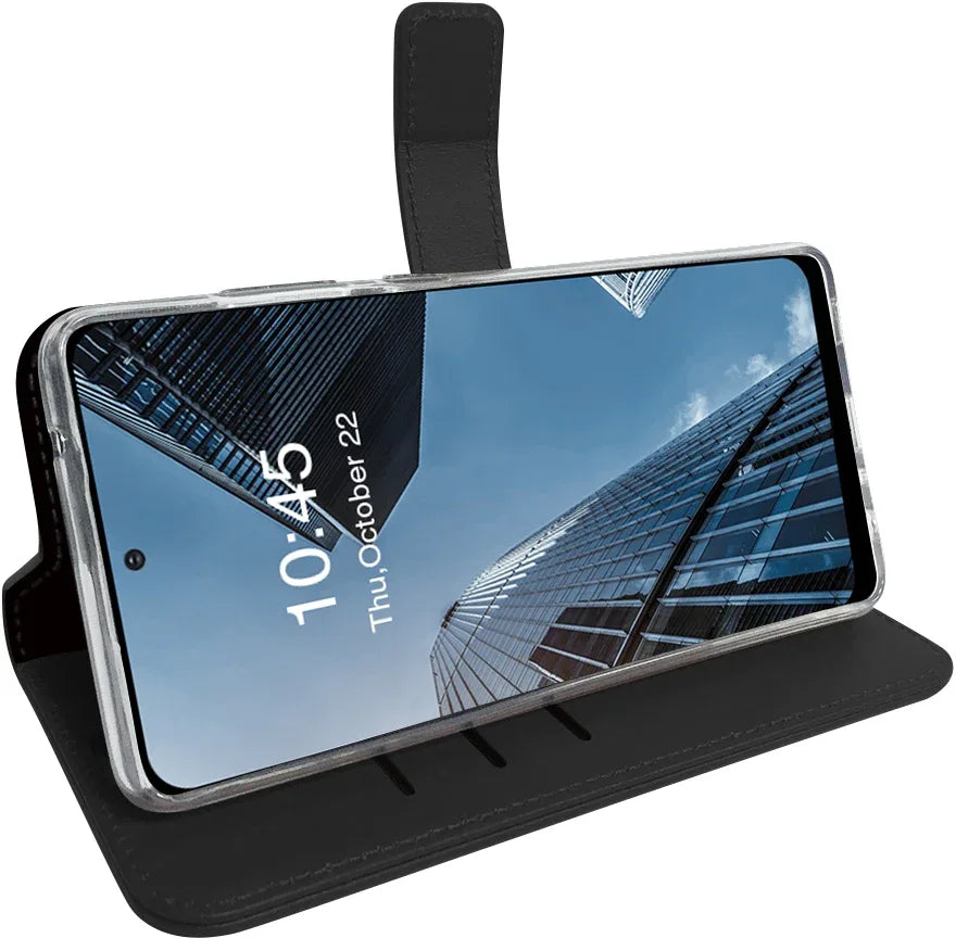 Valenta Book Case Gel Skin Samsung Galaxy A72 4G Black - Essentify