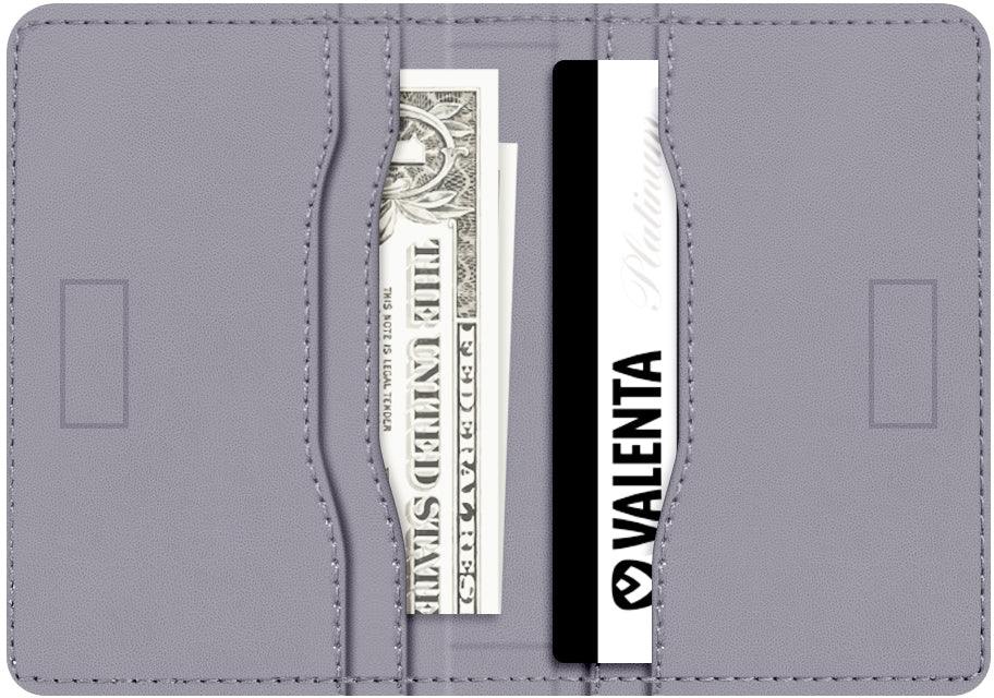 Valenta Card Wallet Snap Purple - Essentify